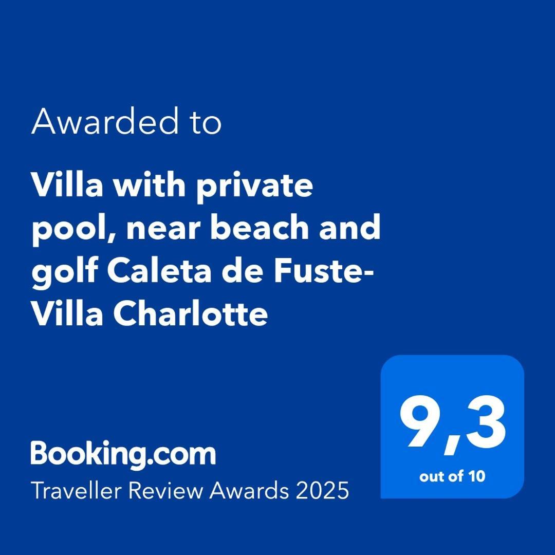 Villa With Private Pool, Near Beach And Golf Caleta De Fuste- Villa Charlotte Коста-де-Антигуа Экстерьер фото